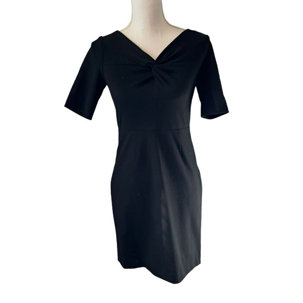 Banana Republic Black Short Sleeve Dress Size 2 Petite